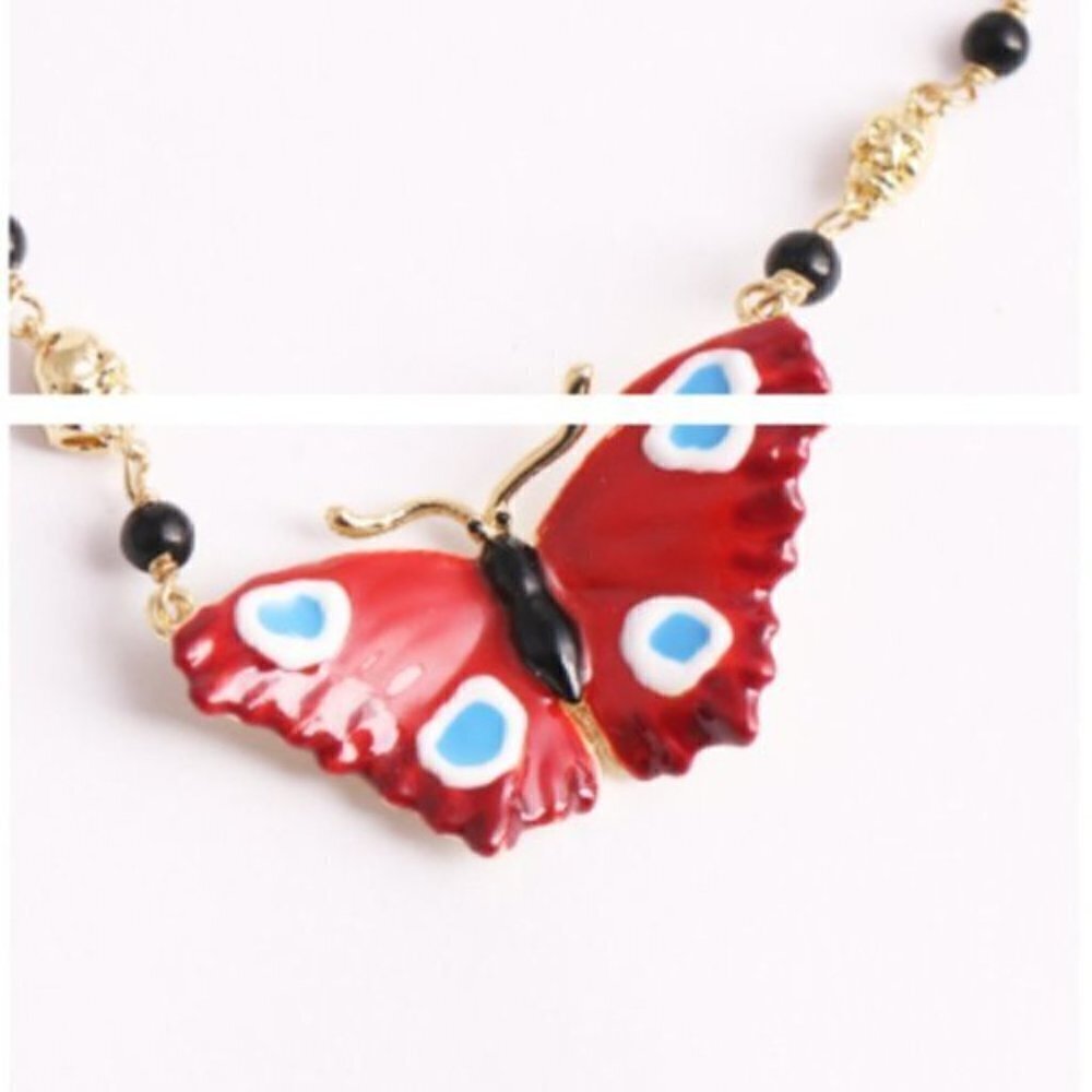 Les NEREIDES Butterfly Pendant Necklace - Picture 5 of 7